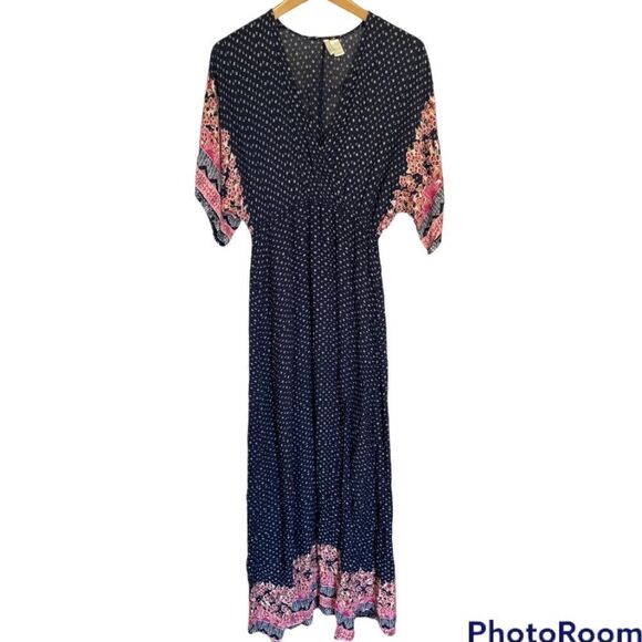 BOHO
MAXI DRESS - V- NECK - SMALL - Picture 1 of 4